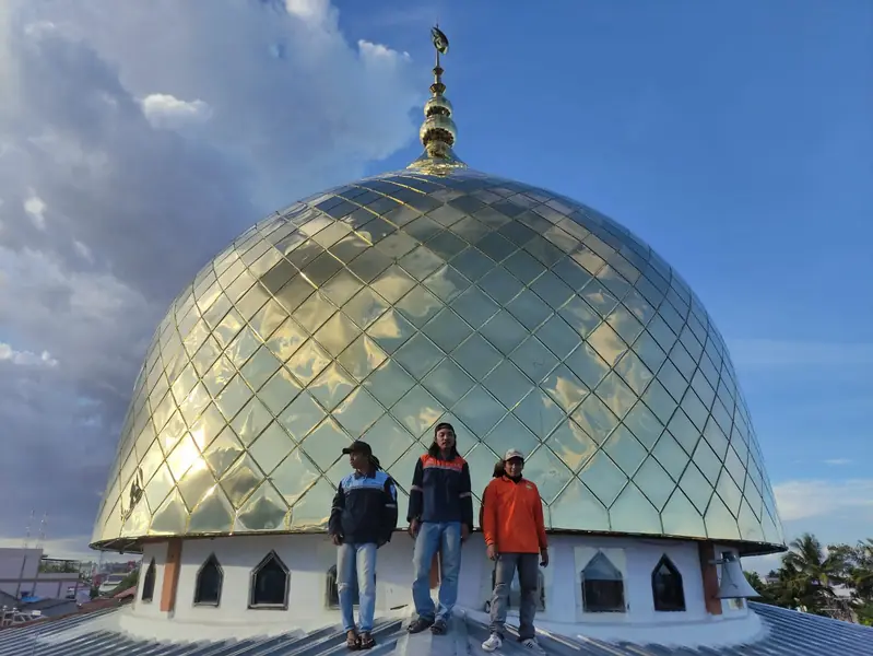 Proyek kubah masjid 2
